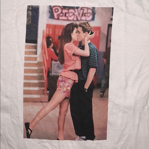Saved by the bell Zach & Kelly graphic shirt NWT - Picture 4 of 8